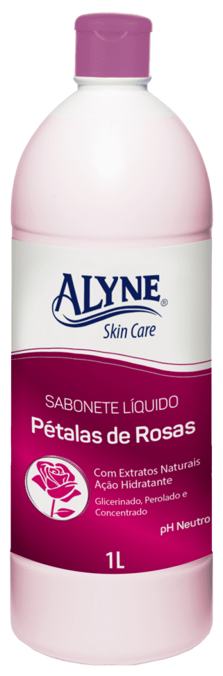 Sabonete Líquido Alyne 1Lt Pétalas Rosa