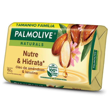 Sabonete Palmolive Naturals Nutre & Hidrata Óleo de Amêndoas & Lanolina 150g