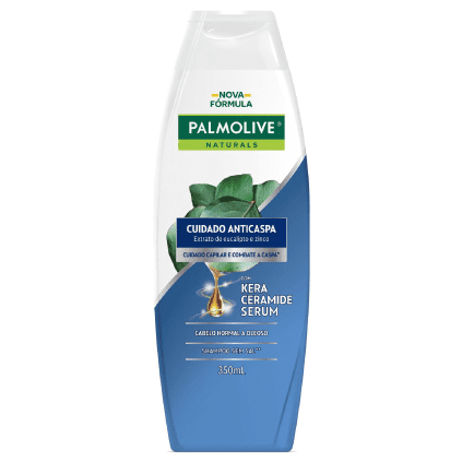 Shampoo Palmolive Naturals Cuidado Anticaspa Extrato de Eucalipto e Zinco 350ml
