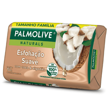 Sabonete Palmolive Naturals Esfoliação Suave Coco & Algodão 150g