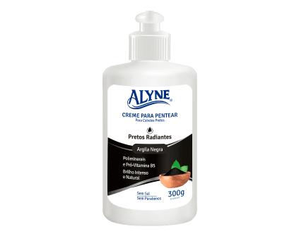 Creme Para Pentear Alyne Pretos Radiante 300g