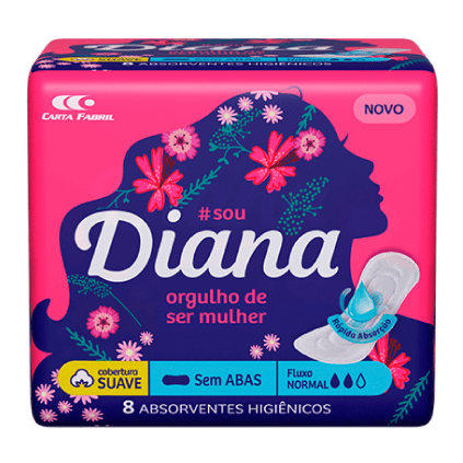 Absorvente Diana Suave sem Abas (08 unidades)