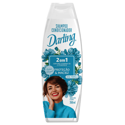 Shampoo Darling 2 em 1 Todos os Tipos de Cabelos 350ml