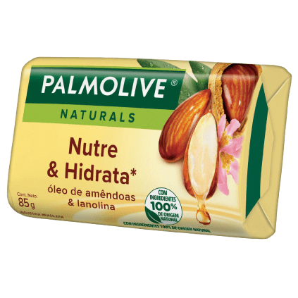 Sabonete Palmolive Naturals Nutre & Hidrata Óleo de Amêndoas & Lanolina 85g