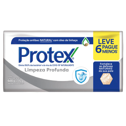 Sabonete Protex Limpeza Profunda 85g (Leve 6, Pague Menos)