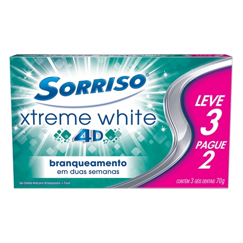 Creme Dental Sorriso Xtreme White 4D (Leve3/Pague2)