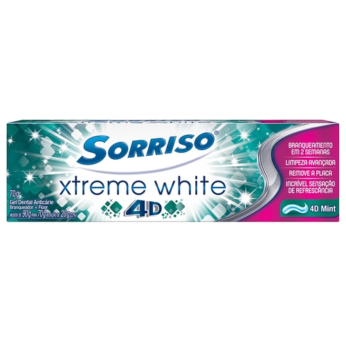 Gel Dental Sorriso Xtreme White 4D 70g