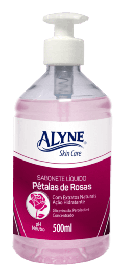Sabonete líquido Alyne Skin Care Pétalas Rosas 500ml