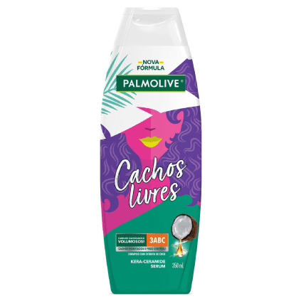 Shampoo Palmolive Cachos Livres Extrato de Coco 350ml