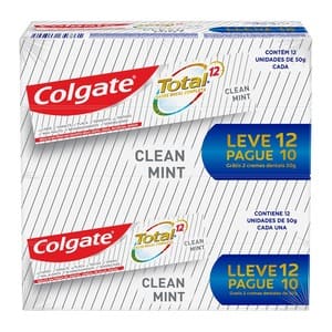 Creme Dental Colgate Total 12 Clean Mint 50g (Leve 12/ Pague 10)