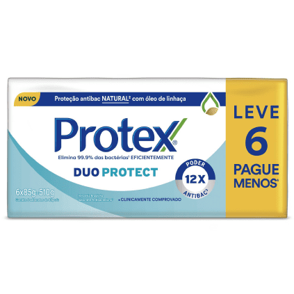 Sabonete Protex Duo Protect 85g (Leve 6, Pague Menos)