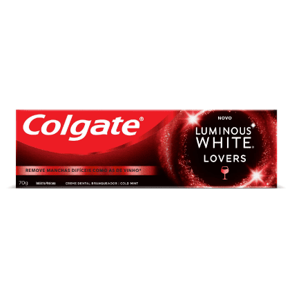 Creme Dental Colgate Luminous White Lovers Vinho 70g