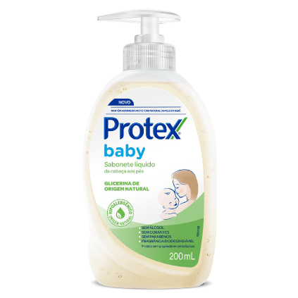 Sabonete Líquido Infantil Protex Baby Glicerina Natural 200ml