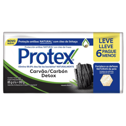 Sabonete Protex Carvão Detox 85g (Leve 6, Pague Menos)