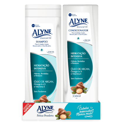Shampoo + Condicionador Alyne Hidratação Intensiva 350ml (Oferta Especial)