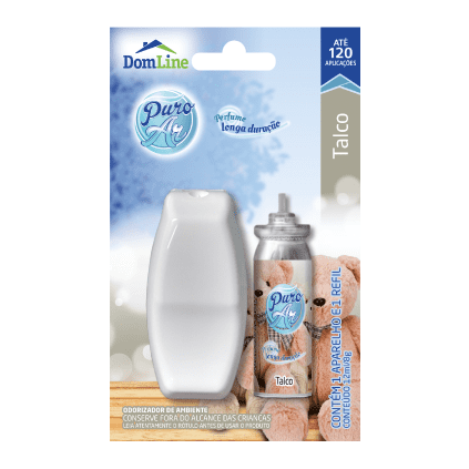 Odorizante de Ambientes Puro Ar Talco Aparelho + Refil 12ml