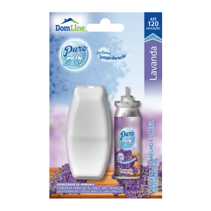 Odorizante de Ambientes Puro Ar Lavanda Aparelho + Refil 12ml