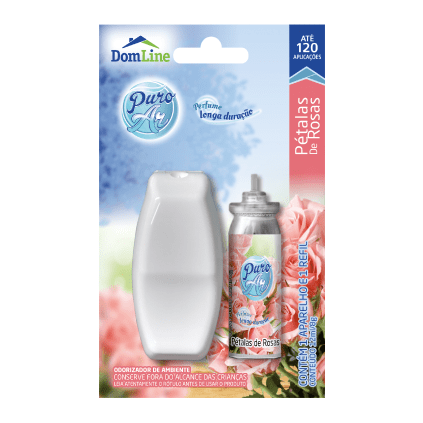 Odorizante de Ambientes Puro Ar Pétalas de Rosas + Refil 12ml