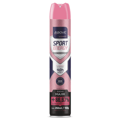 Desodorante Antitranspirante Above Maxx Sport Energy Women (F) 250ml