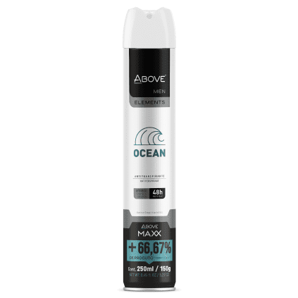 Desodorante Antitranspirante Above Maxx Elements Ocean (M) 250ml