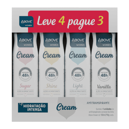 Desodorante Antitranspirante Above Cream Linha Completa (F) 150ml (Leve 4, Pague 3)