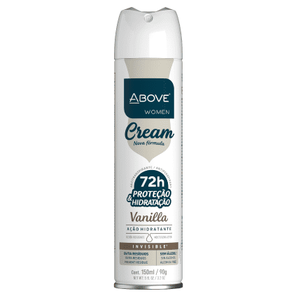 Desodorante Antitranspirante Above Cream Vanilla (F) 150ml