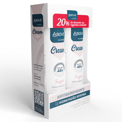 Desodorante Antitranspirante Above Cream Sugar (F) 150ml Pack Duo