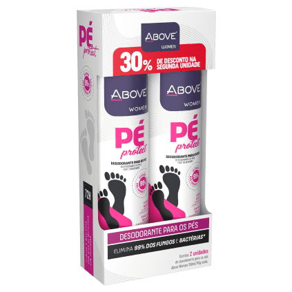 Desodorante para os Pés Above Pé Protect Women (F) 150ml Pack Duo