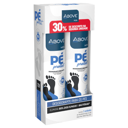 Desodorante para os Pés Above Pé Protect Men (M) 150ml Pack Duo