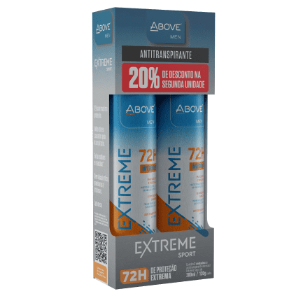 Desodorante Antitranspirante Above Extreme Sport (M) 200ml Pack Duo