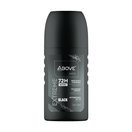 Desodorante Antitranspirante Above Roll-on Extreme Black (M) 50ml