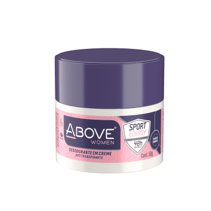 Desodorante Antitranspirante em Creme Above Sport Energy Women (F) 50g