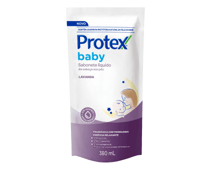 Sabonete Líquido Infantil Protex Baby Lavanda Refil 380ml