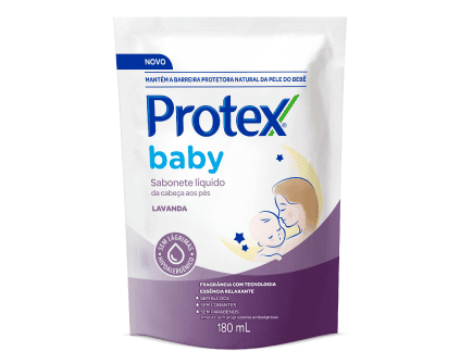 Sabonete Líquido Infantil Protex Baby Lavanda Refil 180ml