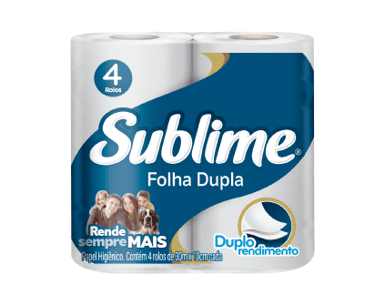Papel Higiênico Sublime Folha Dupla 30m (4×1)