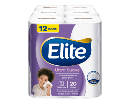 Papel Higiênico Elite Folha Dupla 20m (12×1)
