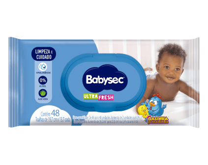 Toalha Umedecidas Babysec Galinha Pintadinha Ultrafresh (48 unidades)