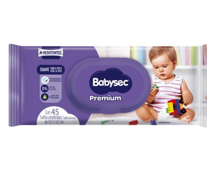 Toalha Umedecida Babysec Premium (45 Folhas)