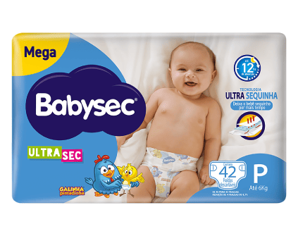 Fralda Babysec Ultrasec Mega P (42 unidades)