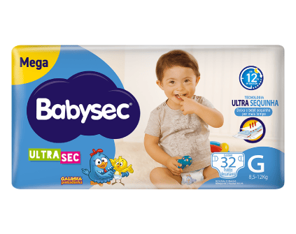 Fralda Babysec Ultrasec Mega G (32 unidades)