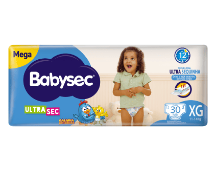 Fralda Babysec Ultrasec Mega XG (30 unidades)