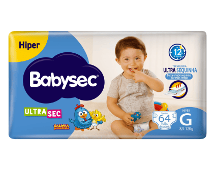 Fralda Babysec Ultrasec Hiper G (60 unidades)