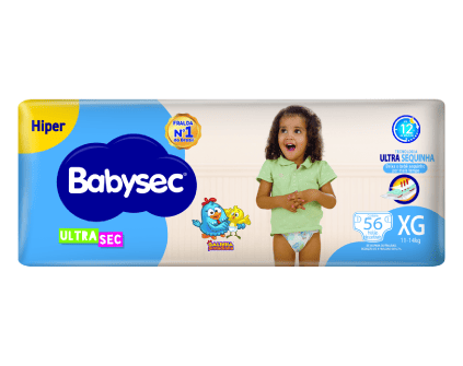 Fralda Babysec Ultrasec Hiper XG (56 unidades)
