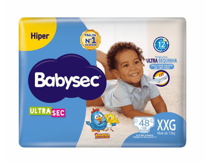 Fralda Babysec Ultrasec Hiper XXG (48 unidades)