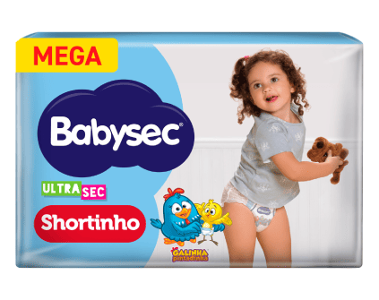 Fralda Babysec Ultrasec Shortinho Mega XXG (20 unidades)