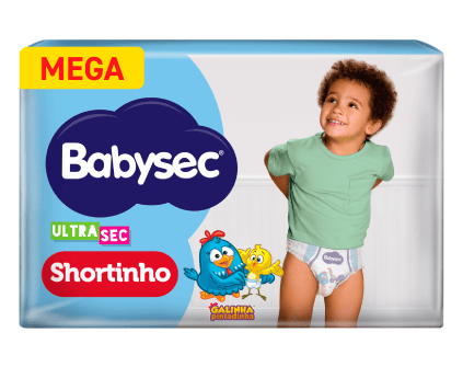 Fralda Babysec Ultrasec Shortinho Mega XG (20 unidades)