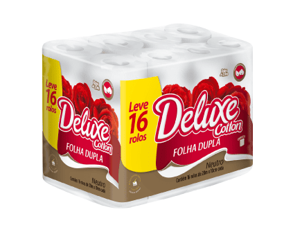 Papel Higiênico Deluxe Ultra Compacto Folha Dupla 20m (Leve 16, Pague 15)