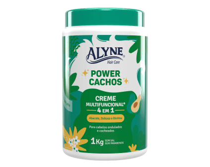 Creme Multifuncional Alyne 4 em 1 Power Cachos 1kg