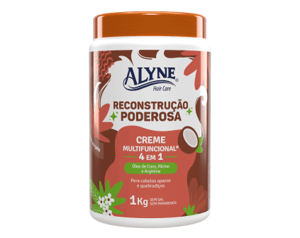Creme Multifuncional Alyne 4 em 1 Reconstrução Poderosa 1kg