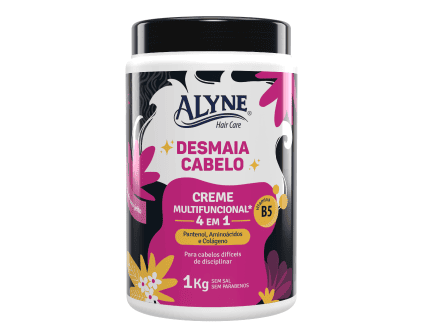 Creme Multifuncional Alyne 4 em 1 Desmaia Cabelo 1kg
